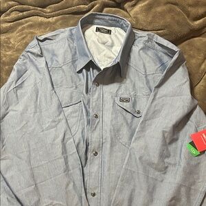 Kimes Ranch Men's Blue Western Shirt